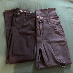 Lot of 2 Old Navy Women's Black Skinny Jeans